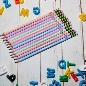 Pastel rainbow pencil