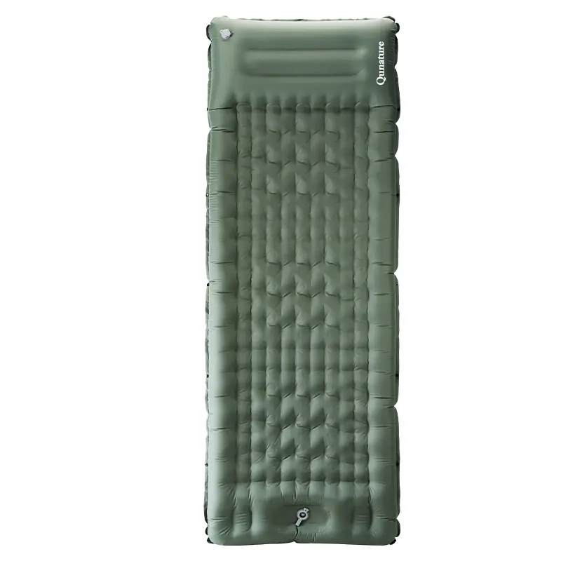 Camping Sleeping Pad Ultralight Inflator Camping Mat with Built-in Foot Pump & Pillow, Upgraded Compact Camping Air Mattress for Camping, Backpacking, Hiking