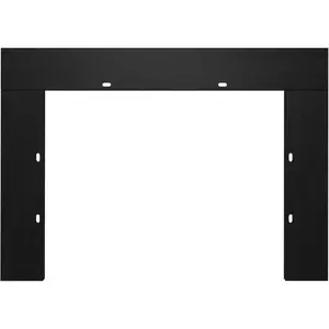 Electric Fireplace Trim Kit for 36" W 21" H Fireplace Electric Inserts, Metal Construction Plates, Black-B09VYBWSQD