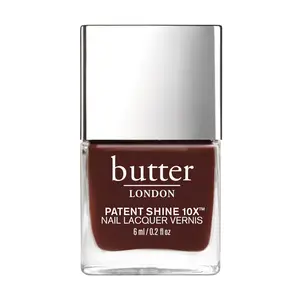 butter LONDON Patent Shine 10X Nail Lacquer - Boozy Chocolate, 0.2 fl oz