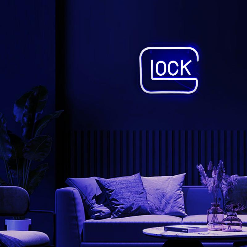 Lock Shaped Neon Lights, Acrylic Night Light, Simple and Stylish Design, USB Power Supply, Perfect for Bedroom Study Shop Decoration, Gift Idea for Valentines Day