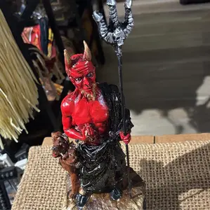 Angelito Rojo Red statue 14 inch