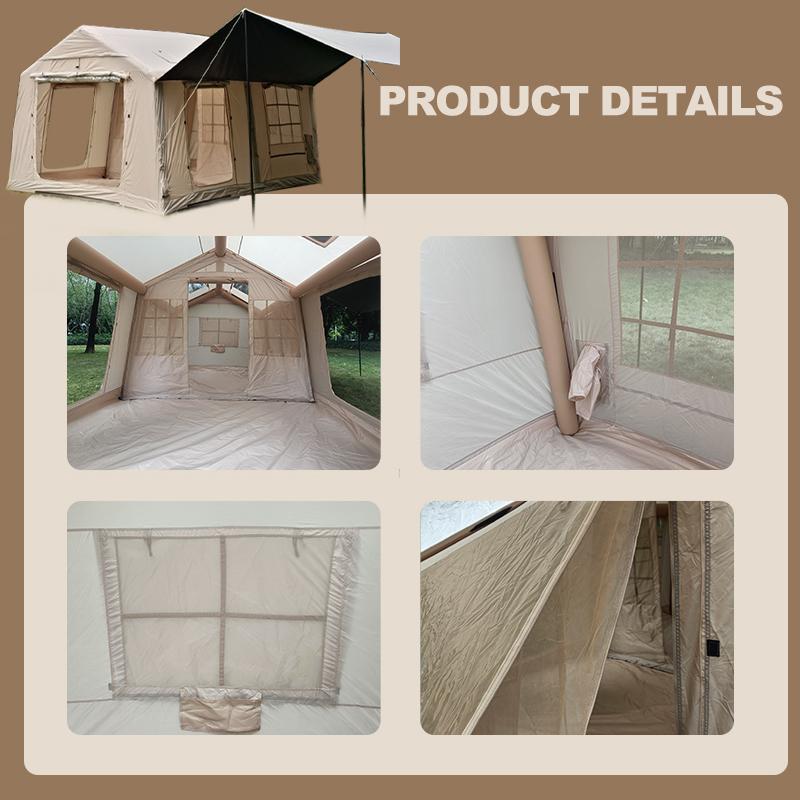 TikTok Viral SENLEETO 10–12 Person Instant Air Tent – Large Family Camping Shelter, 5-Min Setup, Waterproof with Rainfly