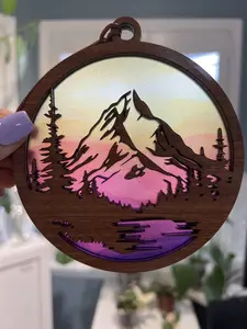Mountains Suncatcher for Sunny Window Mountains Suncatcher for Sunny Window