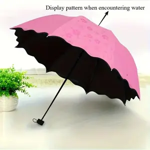 Portable Folding Umbrella, Lightweight Foldable Umbrella, Foldable Umbrella, 1pc 8-rib Manual Umbrella, Waterproof Umbrella for Travel & Outdoor Activities, Wind Resistant Umbrella, Windproof Umbrella, Home Supplies