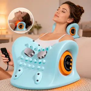 Neck and Shoulder Relaxer with Heat, Portable Neck Massager for Neck, Shoulders & Back, 3 Massage Modes, Comfort Relief for Home, Office & Travel
