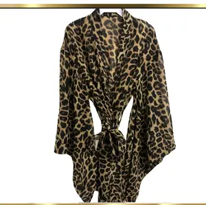 Women's Kimono - Soft Luxurious Robe with Collared Design, Long Sleeves, Casual Style for Summer Wear - Dress, Womenswear, Comfort