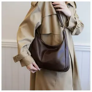 Women's Solid Color Shoulder Bag, Back To School, Fashionable Large Capacity Crossbody Bag for Daily Used, Casual Trendy Versatile High-quality Daily Commuting Bag, Casual Crossbody Bags