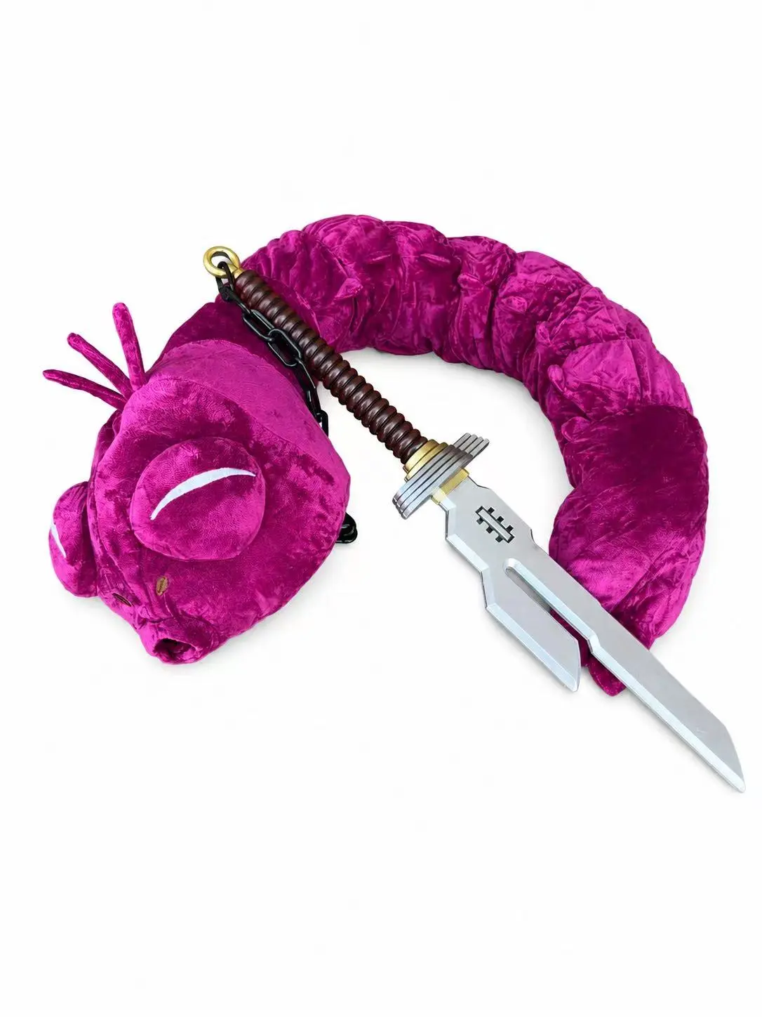 Kinstore Full Size Jujutsu Fantasy Kaisen Cosplay JJK PU Foam Dagger 48" Toji Worm Plush PU Foam Sword for Cosplay Custom