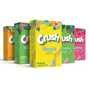 Crush- Powder Drink Mix - Sugar Free & Delicious (Summer Variety, 30 Sticks)