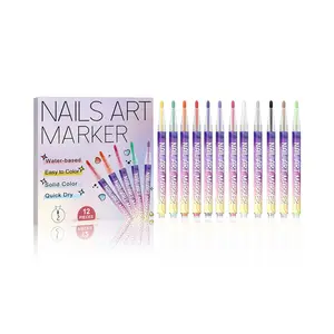 Professional Nail Art Pen Set, Precision Tip & Water-Based Formula, Ideal for Beginners & Professionals, Perfect Gift for Women