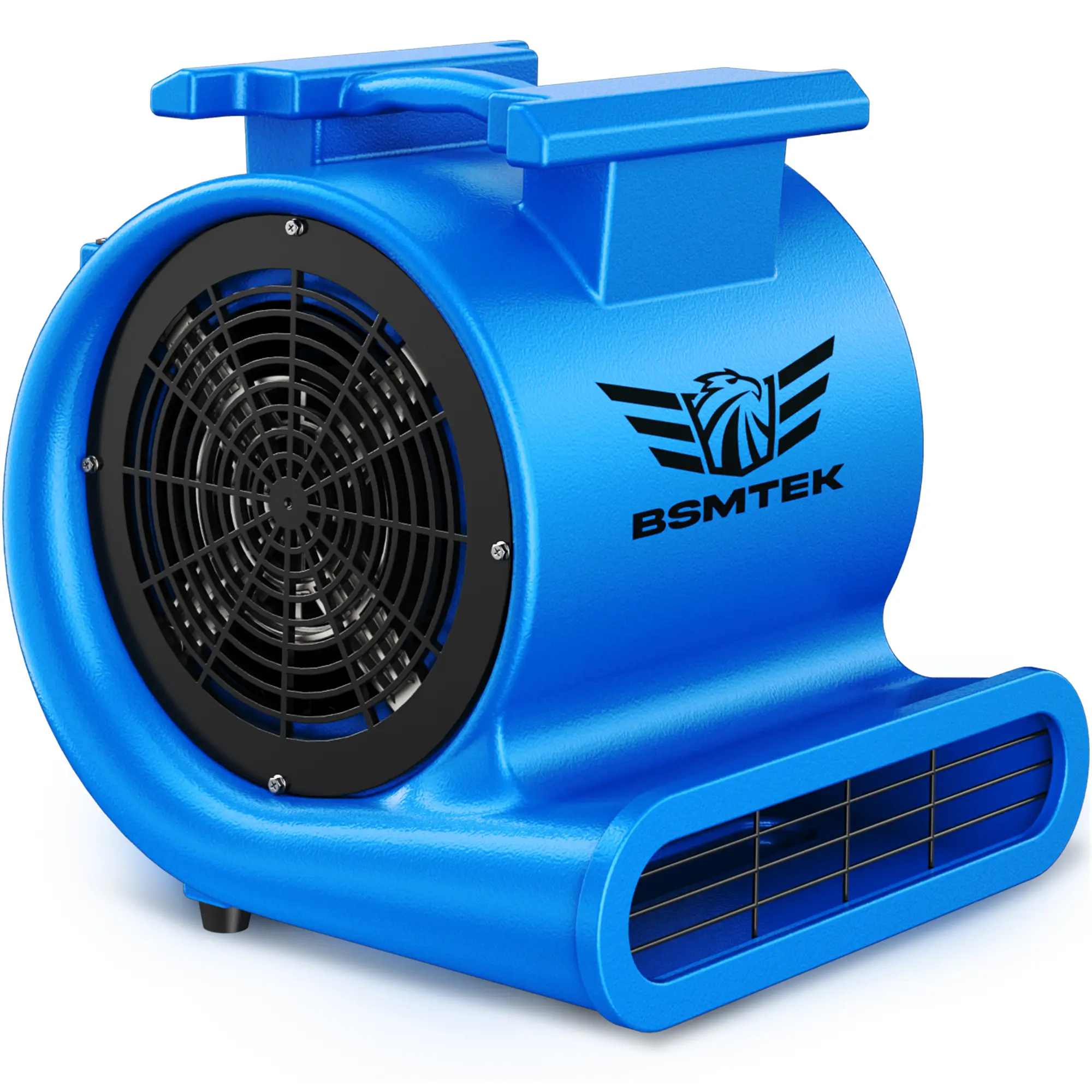 Commercial Air Mover Blower Carpet Dryer Floor Fan, Portable Blue 3 Speed Air Blower for Carpet Drying, Basement, Garage, Pet Salon, Water Damage Restoration Floor Blower Fan