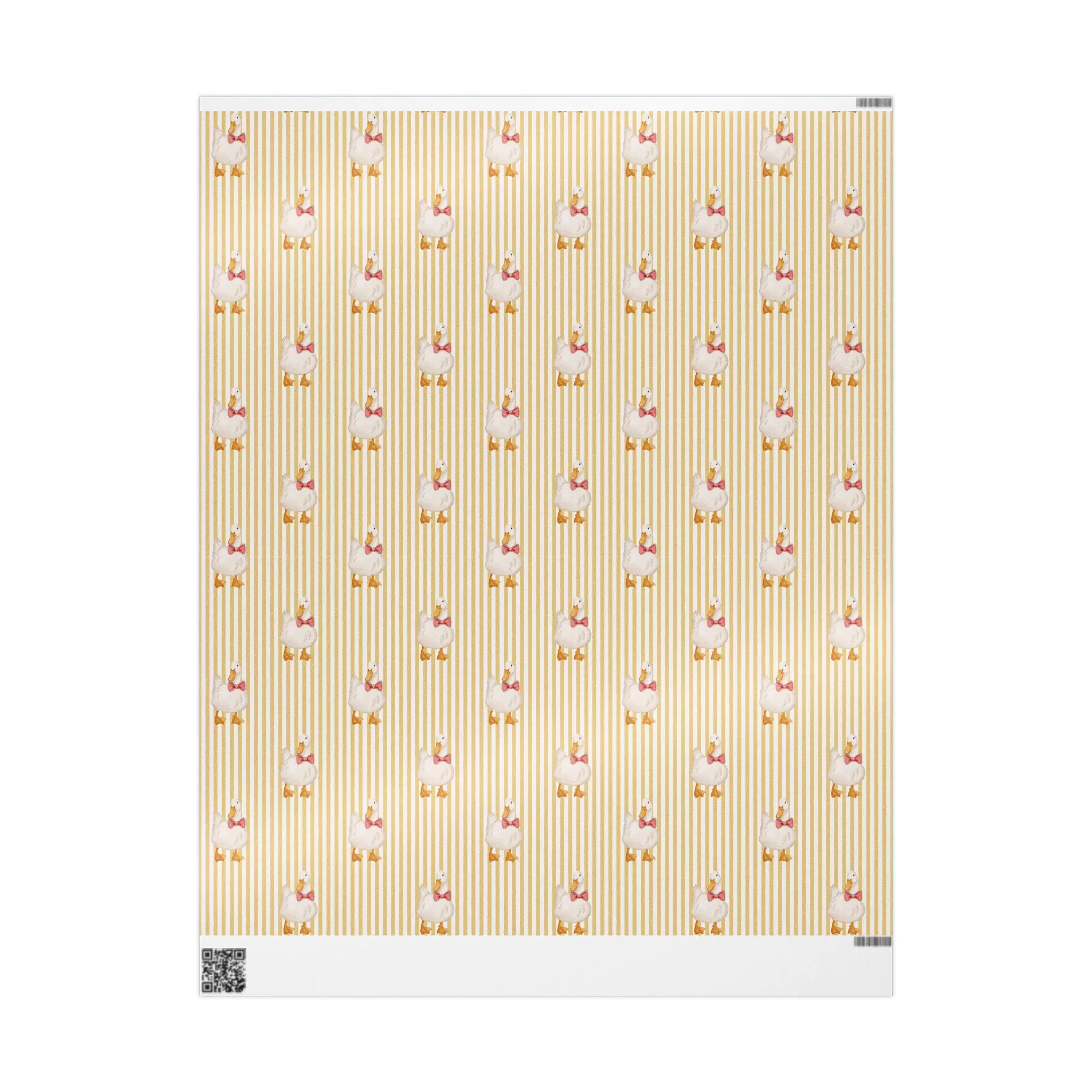 Eco-Friendly Cute Duck Themed Glossy-Matte Multi-Size Gift Wrapping Paper, Office Stationery for Birthday, Baby Shower Party Decor
