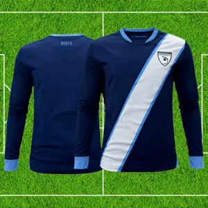 2526 Central North Guateamala Home and Away long sleeves Blue Soccer Jerseys