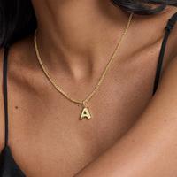 18K Gold Waterproof, Letter A