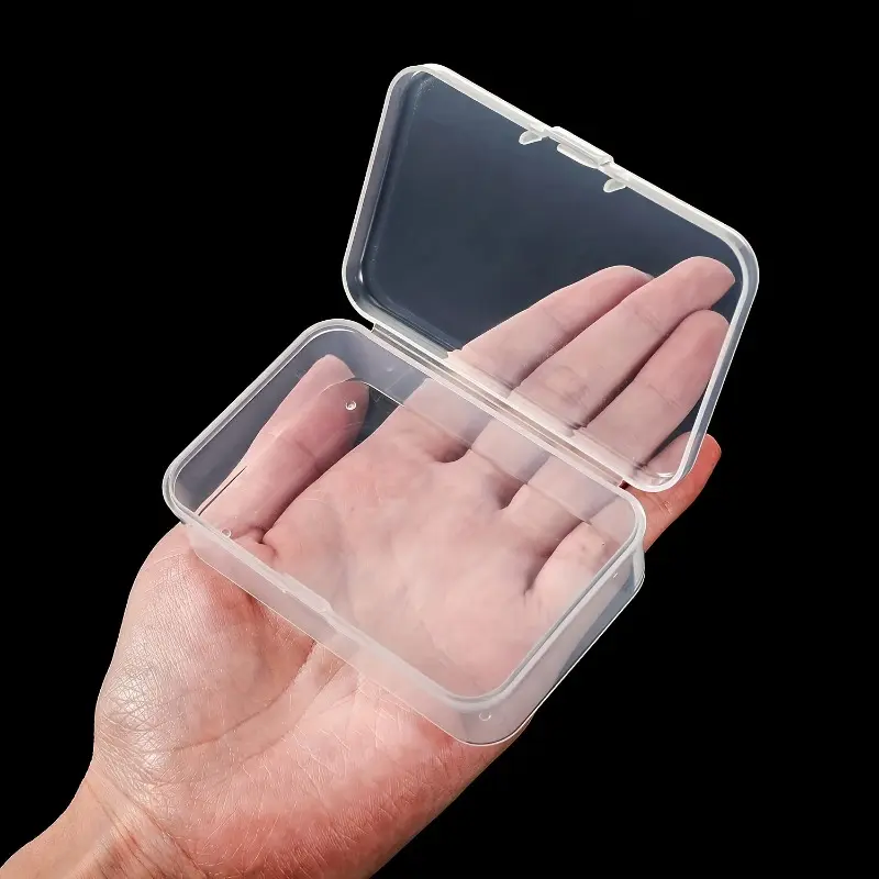 3pcs Plastic Transparent Storage Box, Storage Box For Small Items, Beads, Pearls, Jewelry, Handicrafts, Rubber Band, Hair Clip, Dustproof Sorting Packaging Box, Bead Organizer Box, Plastic Storage Boxes