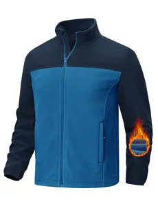 YSENTO Men's Fleece Warm Winter Jackets Full Zip Raglan Long Sleeve Lightweight Casual Outdoor Fall Jacket Coat with Pockets