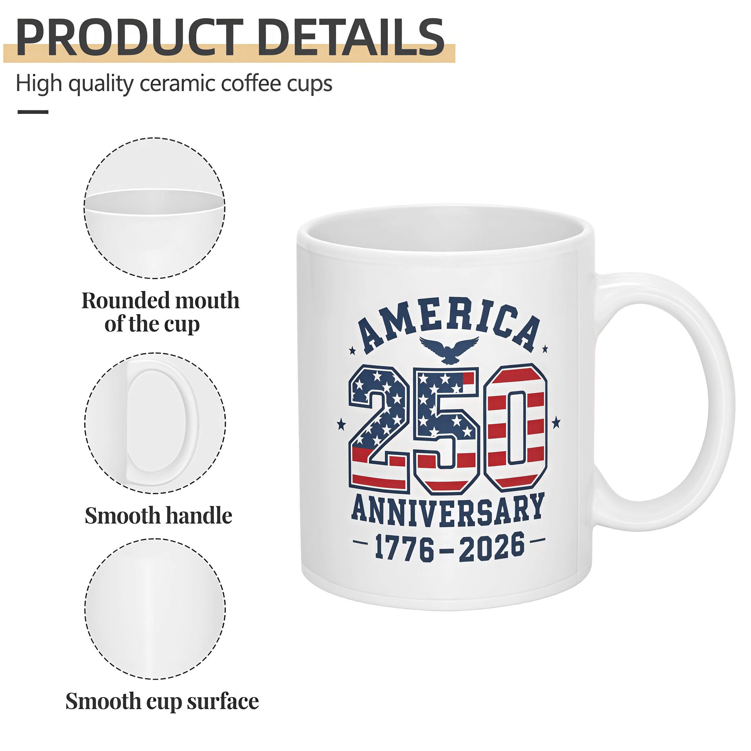 USA Founding 250th Anniversary Commemorative Mug 11oz-15oz—The Perfect Father's Day Gift