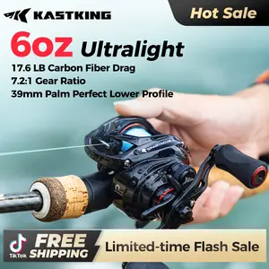 Spartacus II Baitcasting Fishing Reel, Spinning Fishing Reel，Reel Combo,6oz Ultralight Baitcaster Reel,spinning Super Smooth with 17.6 LB Carbon Fiber Drag, 7.2:1 Gear Ratio, 39mm Palm Perfect Lower Profile Design For Beginner Fishing Reel