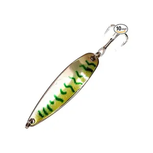 2 oz Crocodile Spoon Green Mackerel 10 Pieces