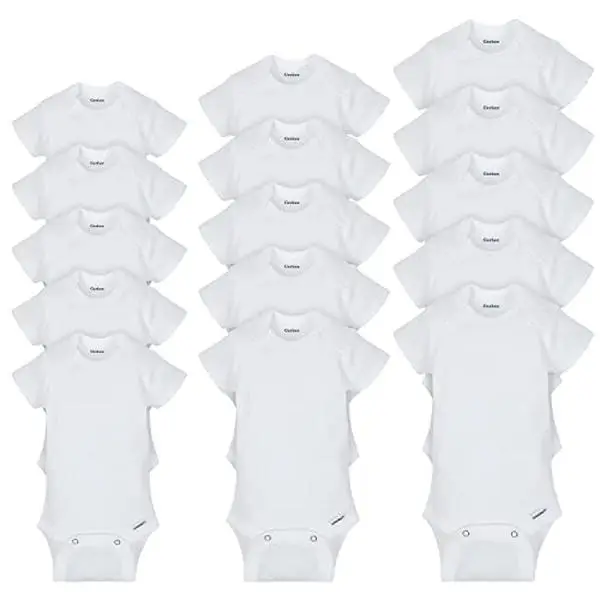 Unisex-Baby 15 Piece Bundle in White, Assorted Months