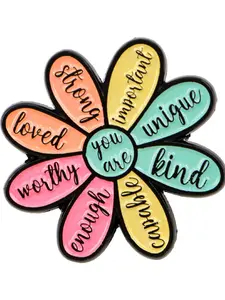 Floral Metal Enamel Brooch Pin Badge Lapel Accessory, Flower Brooch Pin, Elegant Floral Design, Perfect for Clothing Decoration, Unisex Fashion Jewelry Gift