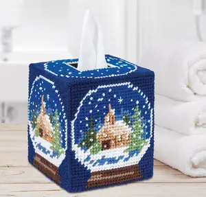 Winter Snow Globe Tissue Box Kit