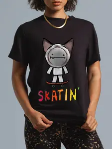 100% Cotton FriendlyBiscuit Skater T-Shirt