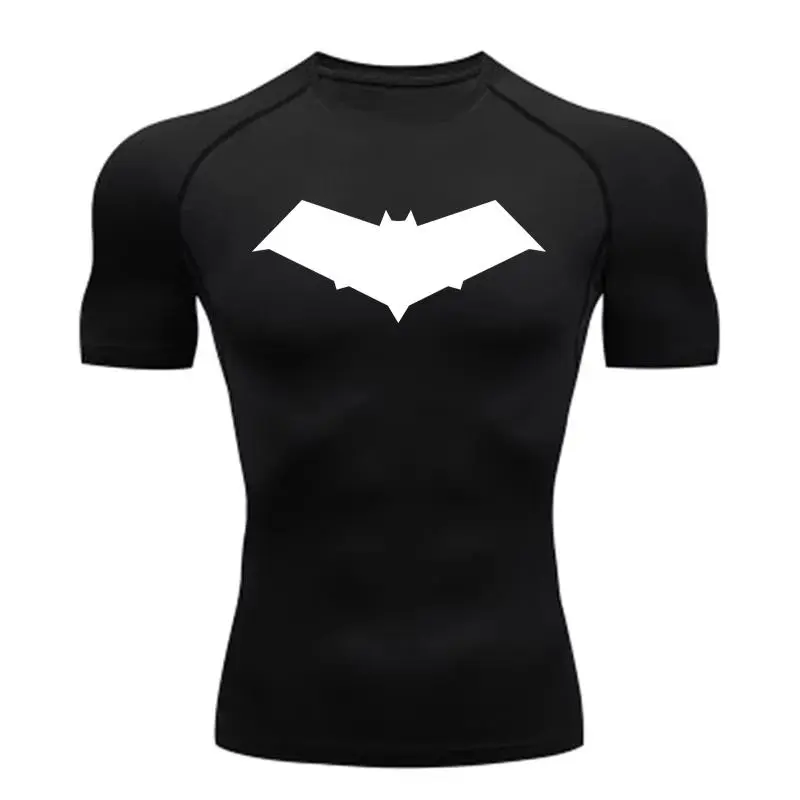 Premium Male Running T-Shirt, Quick-Dry Athletic Muscle Top, Gym Tights, MMA Compression Clothing RL0543