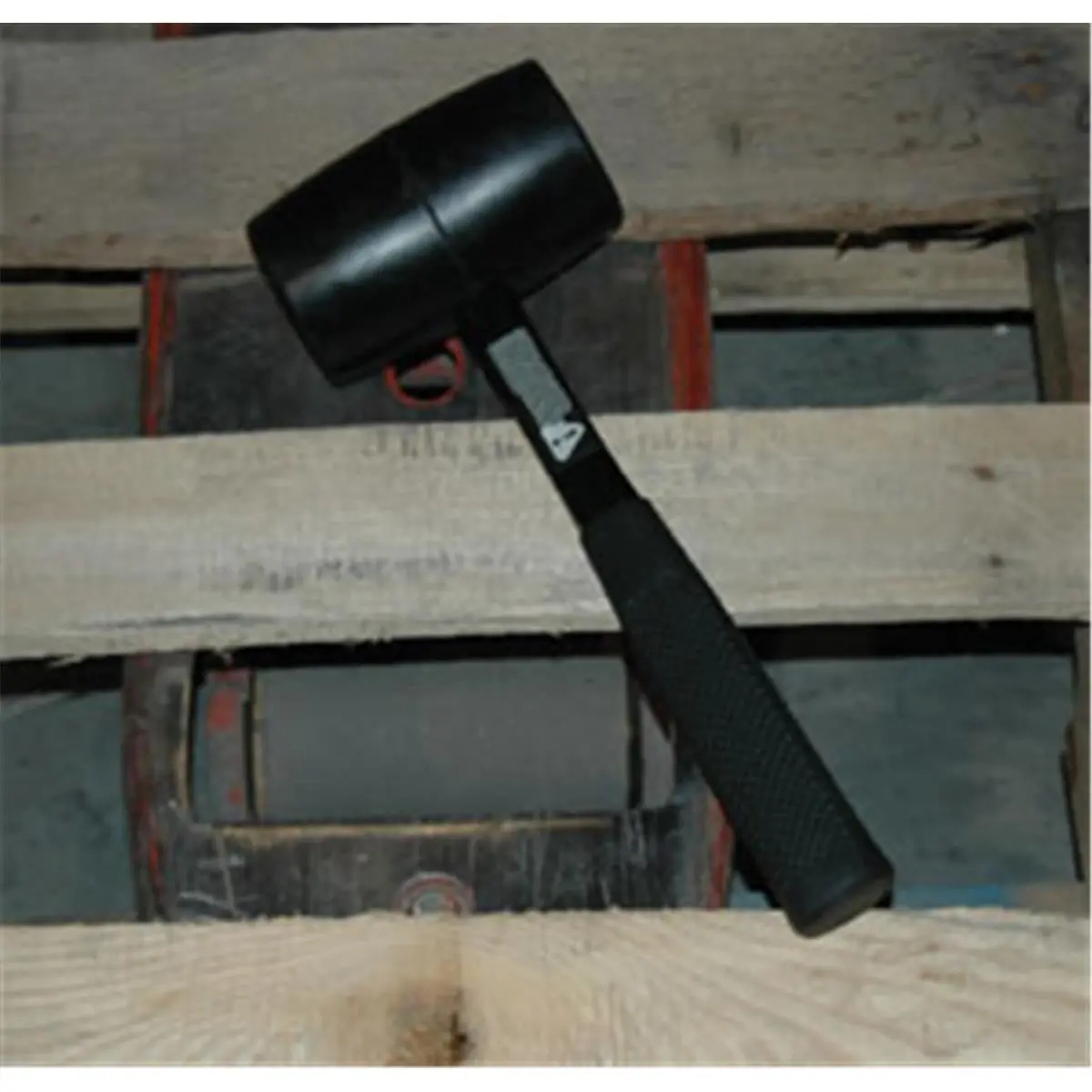 212 MAIN 32 Oz. Heavy-Duty Rubber Mallet Hammer with a High-Strength Fiberglass Handle and Solid Head for Sports & Outdoor Use