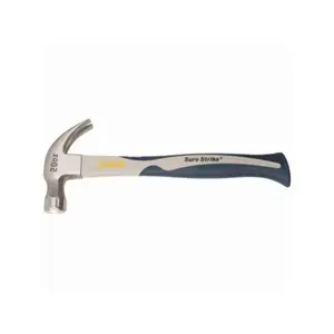Estwing Manufacturing 20 oz SureStrike Curved Claw Hammer, Ergonomic Carbon Fiber Handle Clawhammer for Repair Tools, Ergonomic Handle Extension Masonry Hammers