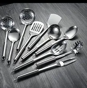 8-Piece Stainless Steel Cooking Utensil Set | Modern, Durable & Dishwasher Safe Kitchen Tools
