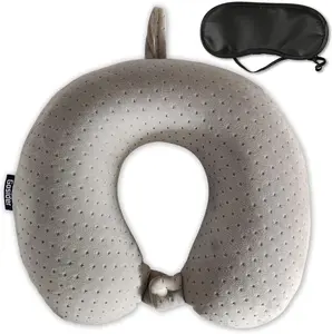 Memory Foam Travel Pillow, Comfortable Travel Neck Pillow U Shape, Support Neck and Head to Relieve Fatigue, Portable Neck Pillow Suitable for Planes, Trains, Self-Driving Cars