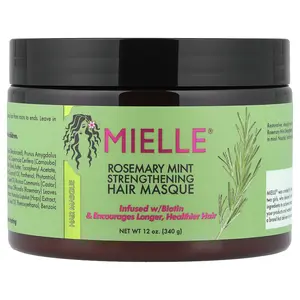 Mielle Strengthening Hair Masque, Rosemary Mint, 12 oz (340 g) Mielle Strengthening Hair Masque, Rosemary Mint, 12 oz (340 g)