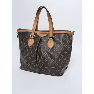 Pre-owned Louis Vuitton Canvas Shoulder Bags Monogram Palermo PM 2Way Handbag Handle Shoulder Bag Brown JXLV28