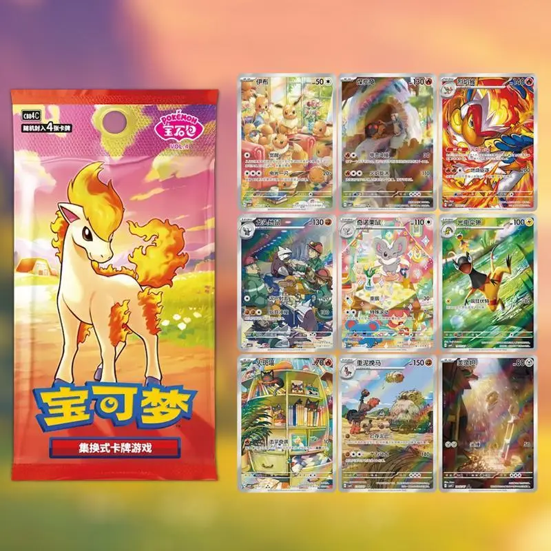 binder full of pokemon cards Premium Red 4-Pocket Snap Binder for Pokémon main image 1