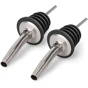 OLOEY 2pcs Non- Pouring Spout & Stopper - Heavy-Duty PET Wine Bottle Dispenser Tap with Cone Seal for Oil, Vinegar - -Pour Spigot for Home Kitchen, Bartending, Restaurants (Cost-Effective)