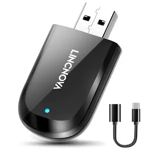 2025 Lincnova Wireless Apple CarPlay Adapter for Factory Wired Cars- 2-in-1 Wireless CarPlay & Android Auto Adapter