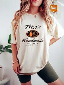 Tito's Crewneck Sweatshirt, Tito's Handmade Vodka Shirt, Austin Texas Label Sweater, Vodka Alcohol Sweatshirt, Tito's Fan Gifts Comfort Cotton