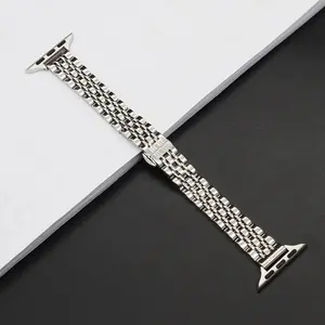 Stainless Steel Watch Band for Apple Watch (Band Only), Luxury Replacement Watch Band for Women, Smart Watch Accessories