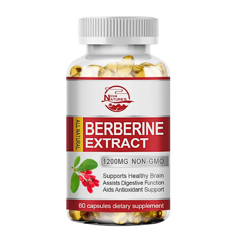 Premium Berberine HCL 1200mg High Potency Anti-inflammatory,Healthy Cholesterol,Blood Sugar Support, 60 Vegetarian Capsules - Gluten Free & Non-GMO Healthcare Dietary Supplement