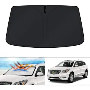 Custom Fit Windshield Sun Shade For 2010-2017 Buick Enclave, Foldable Window Sun Visor, UV Rays Blocking, Keeps Car Cooler