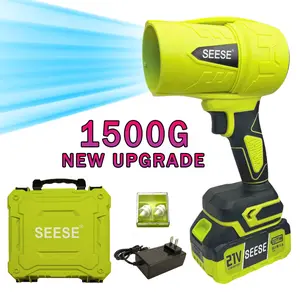 SEESE Cordless Leaf Blower Violent TurboFan,BrushlessPure Copper Motor With Battery, Handheld PowerfulDryer for Car,Car Drying after Wash, SnowRemoval