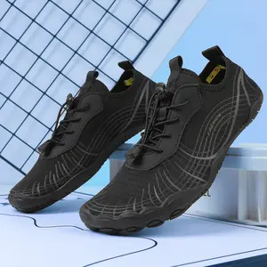 Unisex Barefoot Minimalist Trail Shoes - Lightweight Wide Toe Zero Drop Anti-Slip Quick Dry Water Shoes for Hiking Running Yoga Outdoor Activities Breathable Sports Shoes