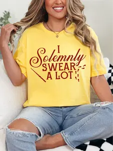 I Solemnly Swear A Lot ~ Unisex Short Sleeve T-Shirt Gildan Softstyle Printed in the USA