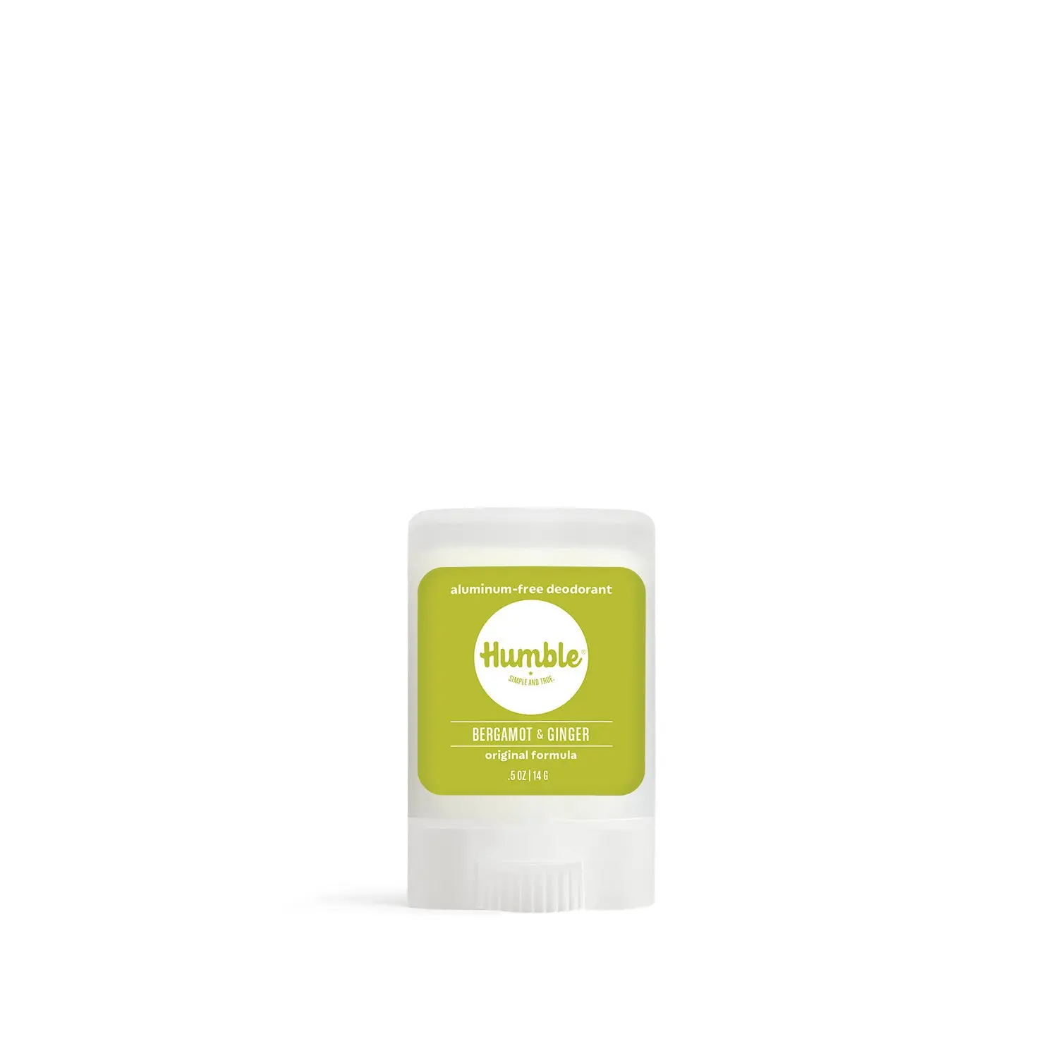 Humble Brands Bergamot & Ginger Travel Deodorant, Always Aluminum Free, .5oz