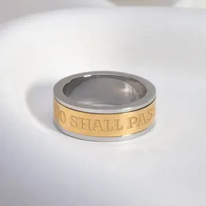 This Too Shall Pass Ring – Gold & Silver Spinner