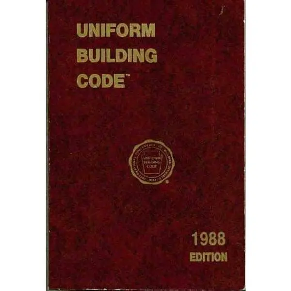 USED Book - Uniform Building Code 1988 Edition by Unknown . (Paperback)