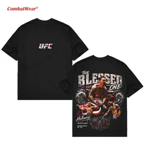 Men's UFC 329 Black Max Holloway T-Shirt, The Blessed UFC Graphic Tee, UFC MMA Shirt, Gift for Fighters, Sports Apparel