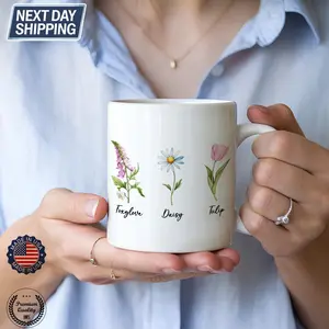 [Sale Up To 40% + Freeship] Subtle FDT Mug, Anti Trump Coffee Mug, Fuck Donald Trump Floral Mug, Feminist Mug, Anti MAGA, Political Humor, Flower Anti Trump Mug